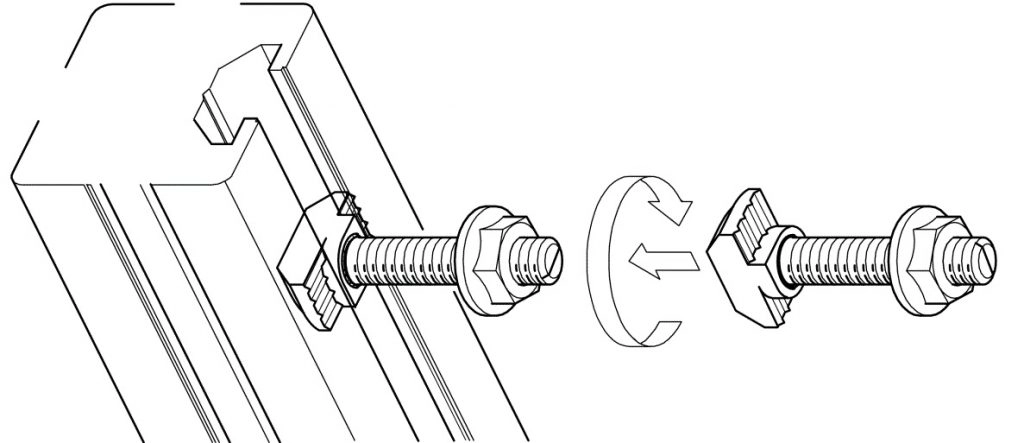 Bu lông inox chữ T (T-Bolt)