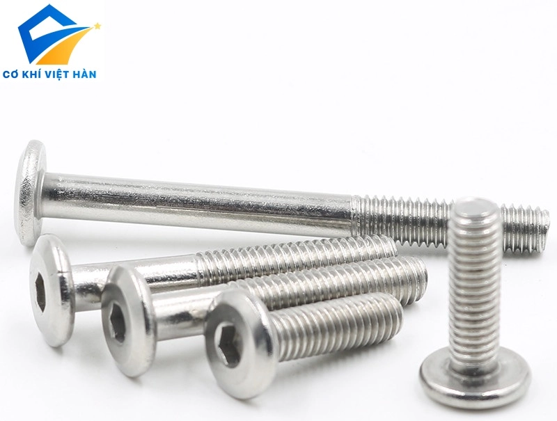 Bu lông lục giác chìm đầu dẹt inox / Bu lông lục giác chìm đầu dù inox