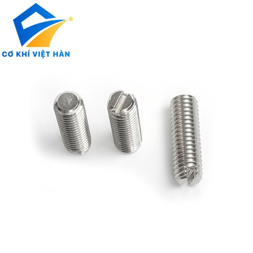VÍT TRÍ INOX XẺ RÃNH ĐẦU BẰNG.