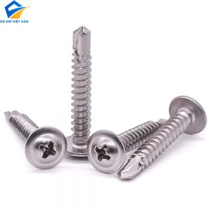 Vít tự khoan đầu dù inox Din 7504T