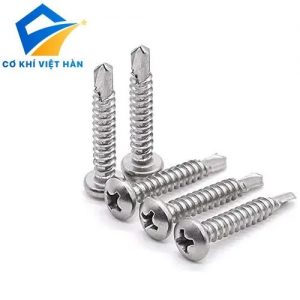 Vít tự khoan đầu tròn inox