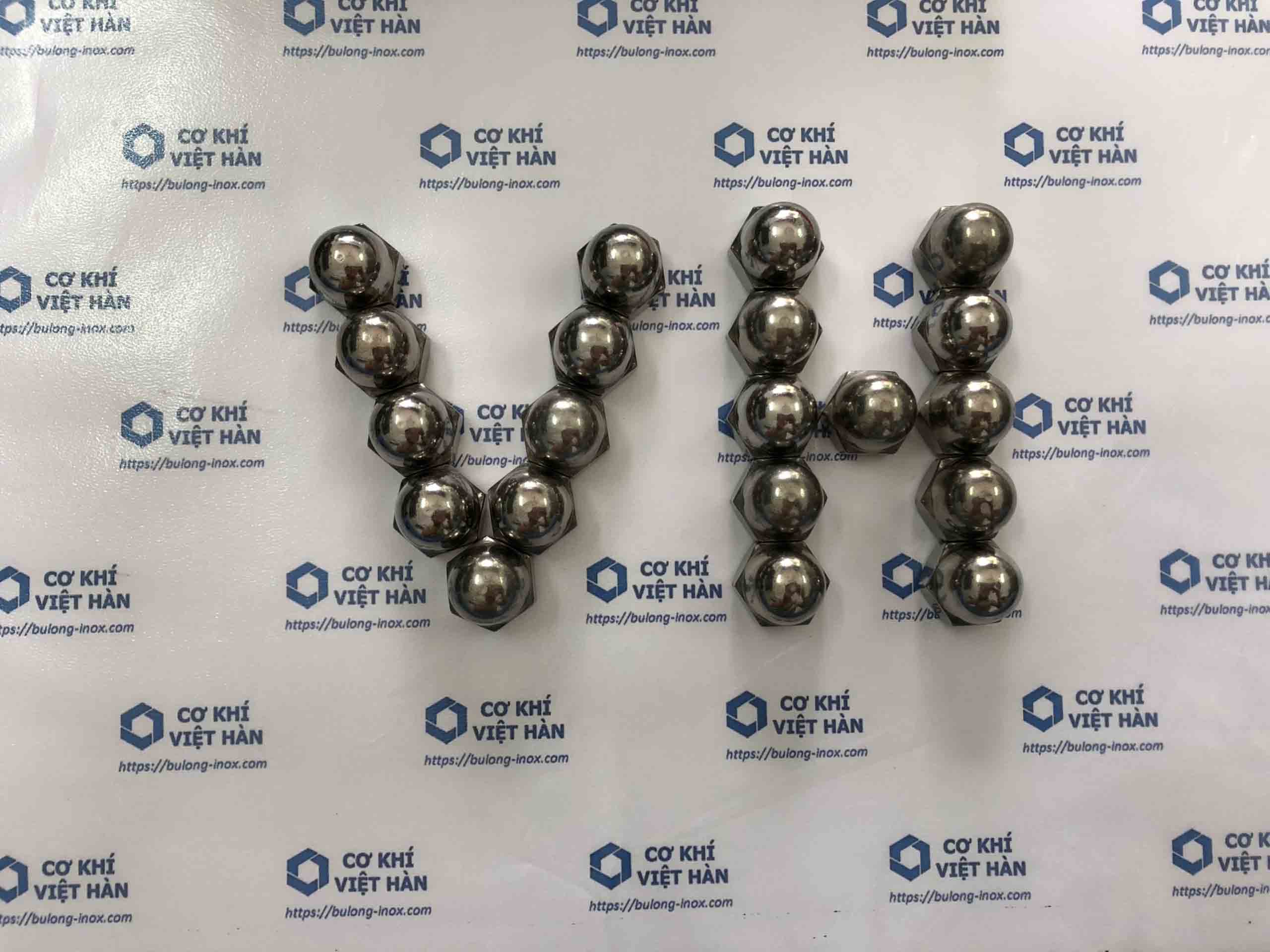 đai ốc chỏm cầu inox 201