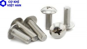 vít inox đầu nấm thân bulong