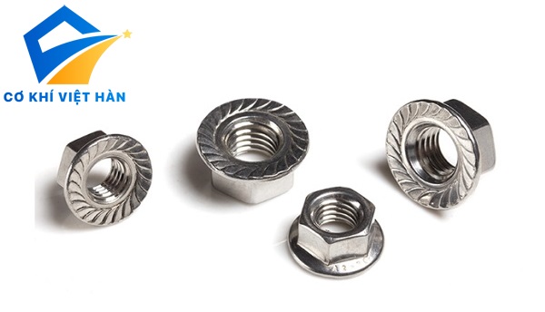 Đai Ốc Liền Long Đen DIN 6923